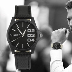 Men Wrist Watch Retro Design Leather Band Analog Alloy Quartz Watch Mens Reloj Hombre 2019 Men Wristwatch Clock relogio