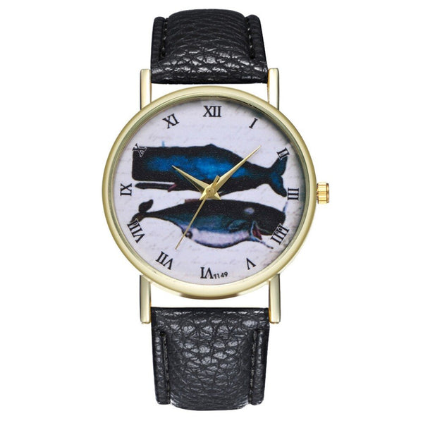Animal Deep Sea Fish Pattern Women's Watches Casual Watch Simple Stlye Orologio Donna Quartz Wristwatch Clock High Quality @50