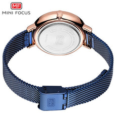 MINIFOCUS Watches Women Fashion Watch 2019 Female Watch Gold Luxury Brand Womans Watch Ladies Stainless Steel Mesh Wristwatches
