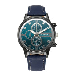 DISU Men Wrist Watch Classic  Leather Strap Quartz Casual wristwatch mens watches mens 2019 relogios masculino