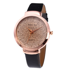 DISU Women Ladies Watch Beautiful Simple Leather Belt Womens watches Fashion Watch 2019 Relogio Feminino