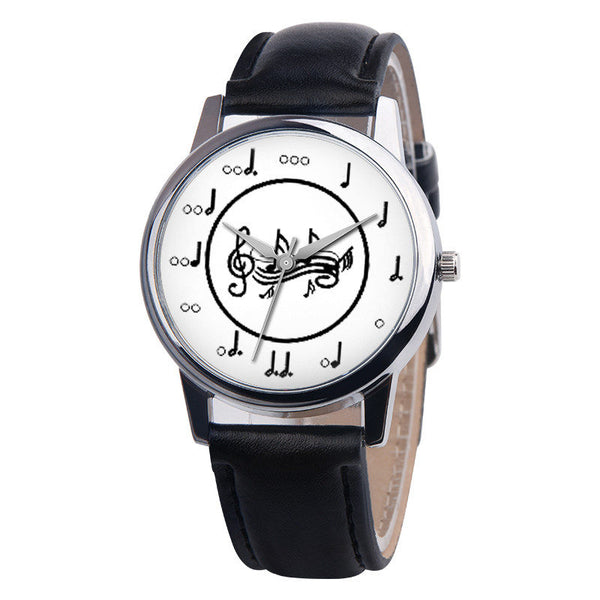 Women's Watches Best Sellers Simple Fashion Quartz Watch Note Pattern Bayan Kol Saati High Quality Featured Zegarki Damskie@50