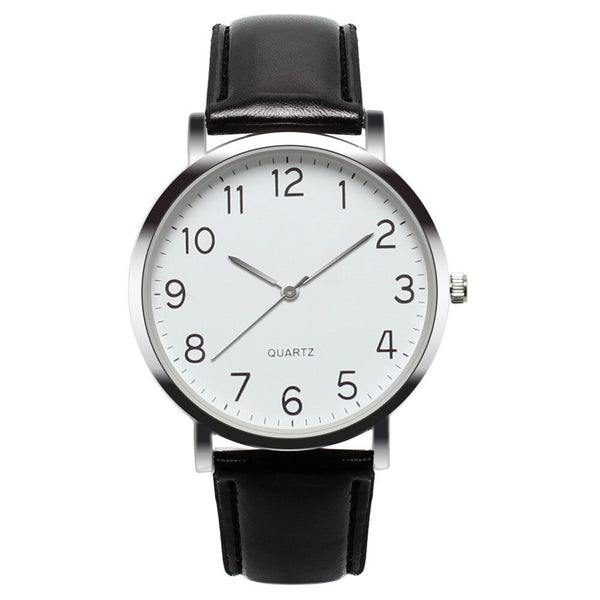 Men Women Wrist Watch Simple Business Fashion Leather Quartz Wristwatch Mens Relojes Hombre 2019 heren horloge montre homme