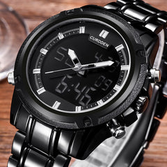 Men Watch Casual LED Digital Strap Stainless Steel Gift Watch Mens Reloj Hombre 2019 Men Wristwatch Clock relogio masculino
