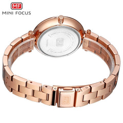 MINIFOCUS Fashion Designer Brand Luxury Women Wach Woman Lady Gold Quartz Watch Women Wrist Watch Casual Dress Women's Watches