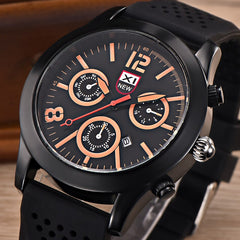 Men's Watches Luxury Black Dial Stainless Steel Date Quartz Analog Sport Wrist Watch Man Relojes Hombre 2019 saat erkek kol saat