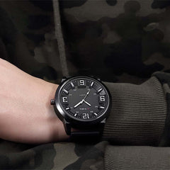Men's Watch Casual Business Convex Dial Belt Quartz Watches Mens 2019 Men Wristwatch Clock erkek kol saati montre homme