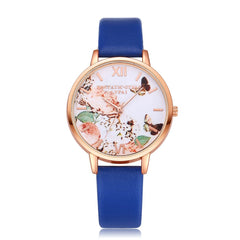 Women's Watches Butterfly Rose Gold Dial Ladies Simple Quartz Wristwatch Casual Clock Dress Gift Mujer Bayan Kol Saati@50