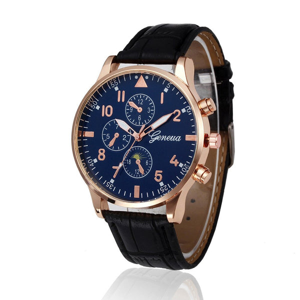 Men Watch Retro Design Leather Band Analog Alloy Quartz Wrist Watch Man new arrival in men wrist watches relogios masculino
