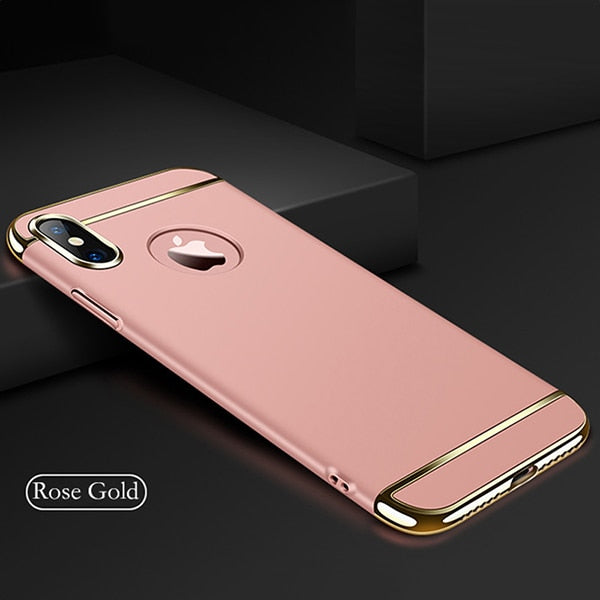 Cool 3D Bat Wing Phone Cases For iPhone X 8 7 6 6S Plus Cover Plating 3 in 1 Shockproof Armor Case Matte Hard PC Shell