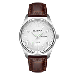Mens Wrist Watch Military Leather Date Quartz Analog Army Casual Dress watch man new arrival in men wrist watches mens watches