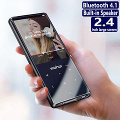 New Arrival All Metal Touch Button HIFI Bluetooth MP3 Music Player Built-in Speaker High Quality Lossless Sound with FM E-book
