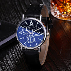Men Women Wrist Watch Blu Ray Glass Neutral Quartz Simulates Wristwatch Mens Reloj Hombre 2019 clock men relogio masculino