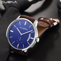 Men's Wrist Watch Military Leather Date Quartz Analog Army Quartz Business wristwatch mens  watches mens 2019 clock men