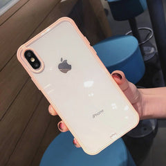 Shockproof Bumper Transparent Silicone Phone Case For iPhone 11 2019 X XS XR XS Max 8 7 6 6S Plus Clear protection Back Cover