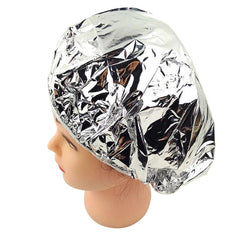 10pcs Suction Aluminum Foil Waterproof Ultra-thin Sets of Oil Bath Hoods Nourishing Dry Disposable Shower Cap Baking Oil Hair