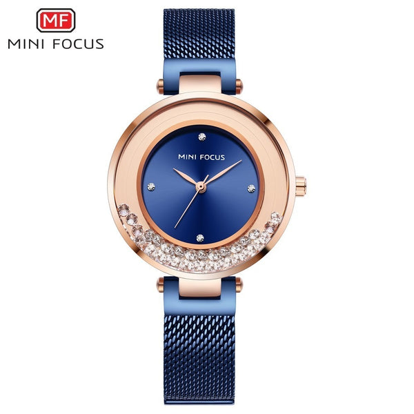 MINI FOCUS New Women Watches Top Brand Luxury 2019 Fashion Waterproof Rose Gold Watch Ladies Stainless Steel Relogio Feminino