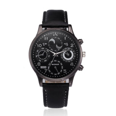 DISU Men Wrist Watch Retro Design Leather Band Analog Alloy Quartz watches men vintage men wristwatch clock relogios masculino