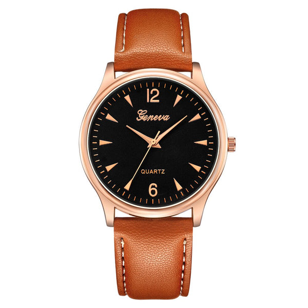 Men Watch Luxury Fashion Faux Leather Blue Ray Glass Quartz Analog Watch Man new arrival in men wrist watches relogios masculino