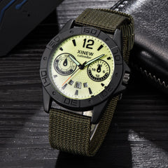 Mens Watch Analog Sport Stainless Steel Case Leather Quartz Watch Man wrist watches day date Reloj Hombre 2019 relogio masculino