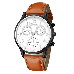 DISU Men's Wrist Watch Leather Military Casual Analog Quartz Business watch man watches mens 2019 relogios masculino
