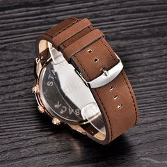 Man Wrist Watch Luxury Automatic Mechanical Date Day Leather Watch Mens Reloj Hombre 2019 big dial watches for men