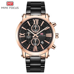 MINI FOUCS Fashion Sport Watch Chronograph Men Watch Waterproof Calendar Quartz Watch For Men Luxury Casual Military Clock Male
