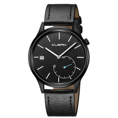 Man Wrist Watch Sport Stainless Steel Case Leather Band Quartz Analog wristwatch mens unique watch for men relogio masculino