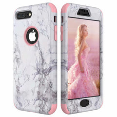 Marble Bumper Case for iPhone 11 7 6 6s 8 Plus Hard Cover PC Silicone for iPhone X Xs Max Xr 360 Case 3 in 1 For Galaxy Note 8 9