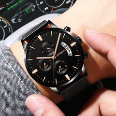 Man Watches Luxury Quartz Stainless Steel Dial Casual Bracelet Watch Man Watches Mens 2019 Men Wristwatch Clock