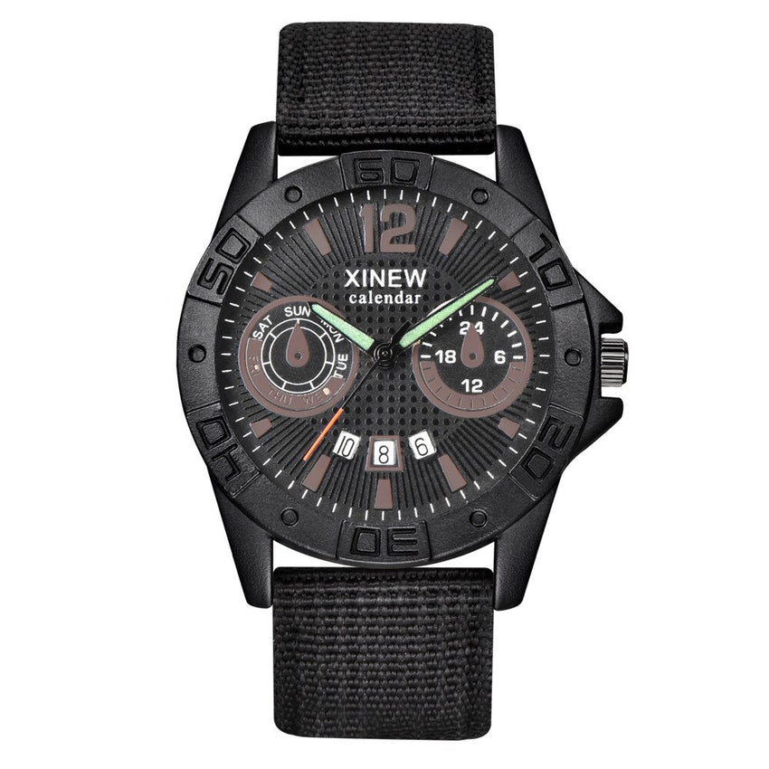 Mens Watch Analog Sport Stainless Steel Case Leather Quartz Watch Man wrist watches day date Reloj Hombre 2019 relogio masculino