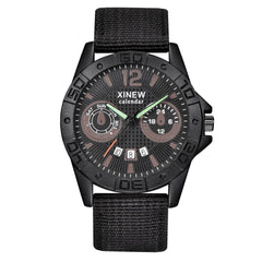 Mens Watch Analog Sport Stainless Steel Case Leather Quartz Watch Man wrist watches day date Reloj Hombre 2019 relogio masculino
