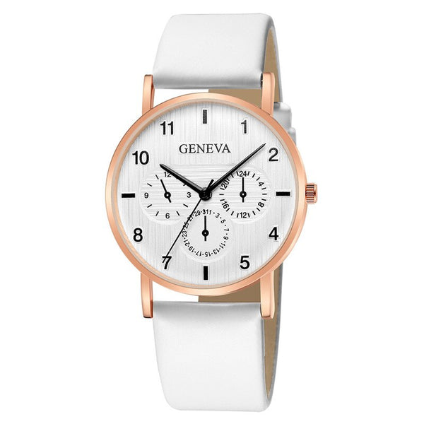 Women's Watches Fashion Geneva Brand Roman Numeral Ins Wind Small Fresh Cute Ladies Clock Can Be Used As A Couple Reloj Mujer@50