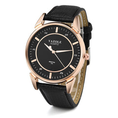 YAZOLE Men Wrist Watch Luxury Stainless steel Leather Band Analog Quartz watches man unique watch for men relogios masculino