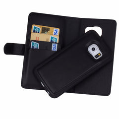 Leather Flip For Iphone 7 6 6s Plus Cover 2 in 1 Multifunction Wallet Case For Samsung Galaxy S5 S6 S7 edge S8 Plus Phone bag