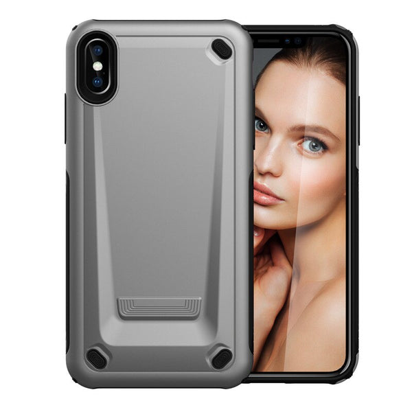 Luxury Strong Hybrid Tough Shockproof Armor Phone Case For iPhone XR XS MAX X 8 7 6 6S Plus Case TPU bumper+Hard PC Cover For XR