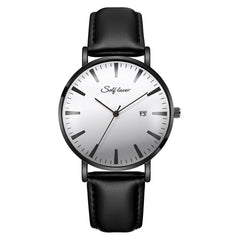 Man Watch Quartz Sport Leather Strap  Complete Calendar Men Wristwatch Clock Montre Homme 2019 relogios masculinos