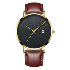 Men's Wristwatch Simple And Unobtrusive Business Leather Strap Casual Quartz Watch Man relojes para hombre horloges mannen