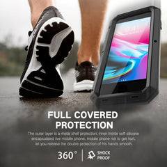 Heavy Duty Protection Doom armor Metal Aluminum phone Case for iPhone 6 6S 7 8 Plus 11 XS Max 5 5S SE Shockproof Dustproof Cover