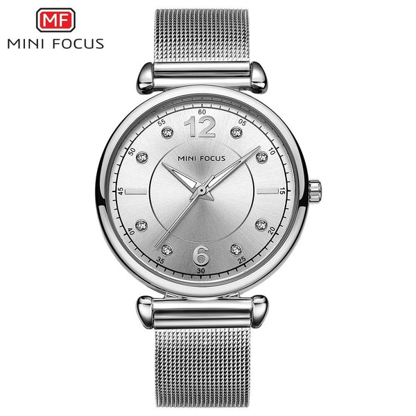 MINIFOCUS Rose Gold Girls Women's Watches Brand Luxury Fashion Ladies Watch Women Waterproof Casual Dress Lady Watch For Woman