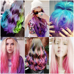 1Pc Disposable Fashion 6 Color Temporary Hair Chalk Color Comb Dye Cosplay Colorful Hair Styling Dyeing Pigment Small Comb TSLM2