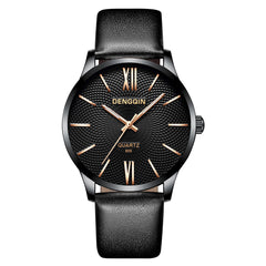 DISU Man Wrist Watch Luxury Quartz Military Stainless Steel Dial Leather Band wristwatch mens watches mens 2019 men watches