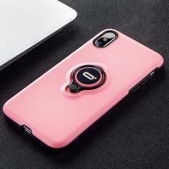 Ring Stand Case For iPhone X XS Max XR Cases Slim Soft Silicon TPU Clear Buckle Magentic Kickstand Back Cover Fundas