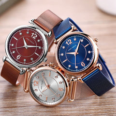 MINIFOCUS Rose Gold Girls Women's Watches Brand Luxury Fashion Ladies Watch Women Waterproof Casual Dress Lady Watch For Woman
