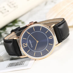 Featured Women Watches Blue Dial  Wrist Watch Sport Ladies Watch Clock Fashion Leather Strap Casual  Style Relogio Feminino@50