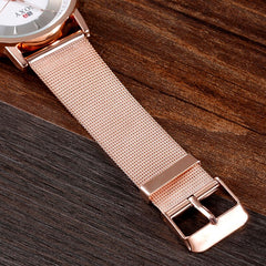 Rose Golden watches for men Luxury Business Steel Watches Women Retro Reloj Hombre Quartz Wrist watch Clock reloj mujer Relogio