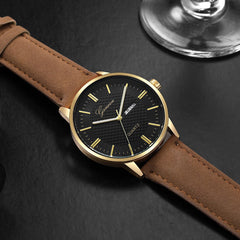 DISU Men Wrist Watch Sport Military Stainless Steel Dial Leather Band watches mens unique watch for men relogios masculino