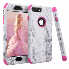 Marble Bumper Case for iPhone 11 7 6 6s 8 Plus Hard Cover PC Silicone for iPhone X Xs Max Xr 360 Case 3 in 1 For Galaxy Note 8 9