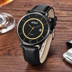 Men's Wristwatch Military Leather Waterproof Date Quartz Analog Army Quartz Watch Man Watches Mens 2019 zegarek meski