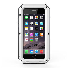 Heavy Duty Protection Doom armor Metal Aluminum phone Case for iPhone 6 6S 7 8 Plus 11 XS Max 5 5S SE Shockproof Dustproof Cover